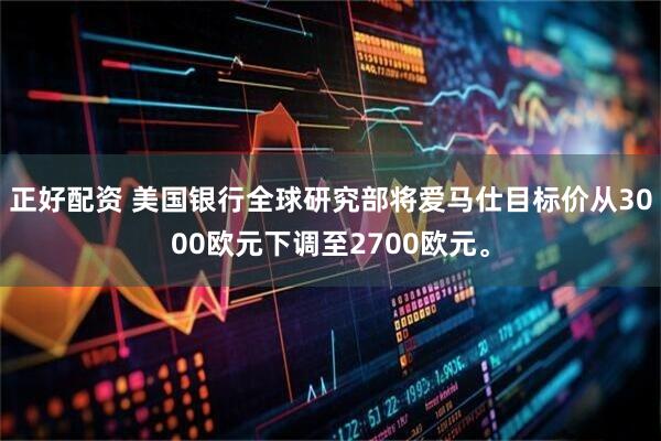 正好配资 美国银行全球研究部将爱马仕目标价从3000欧元下调至2700欧元。